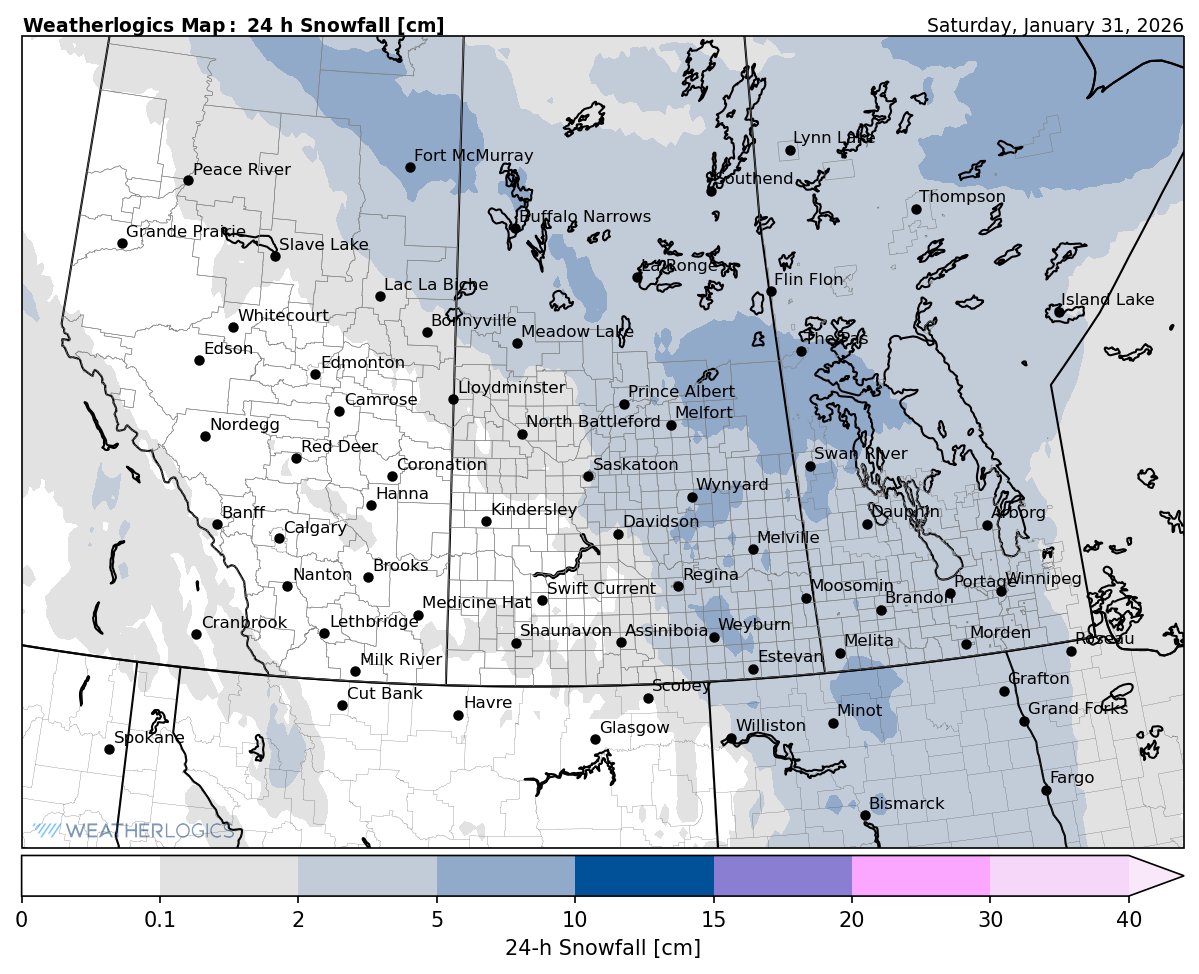 Weatherlogics - Here is our snow forecast map for tomorrow... | Facebook