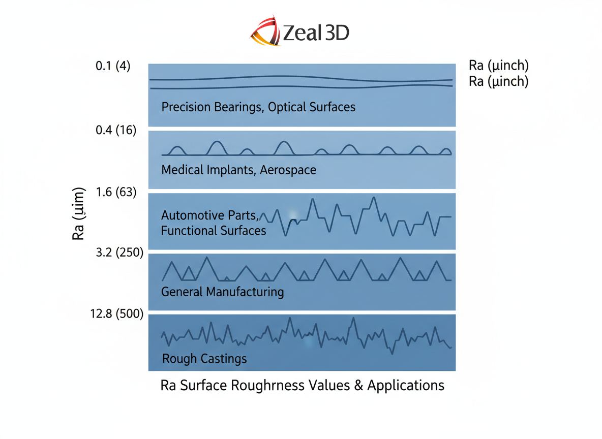 Zeal 3D - Surface Finish: What Ra Values Really Mean for... | Facebook