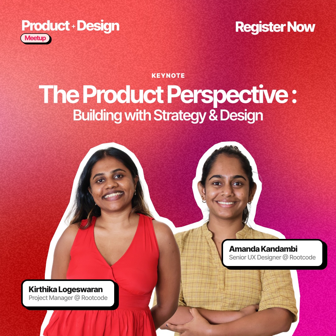 Rootcode - Registrations for the Product & Design Meetup is now open 🚀 ...