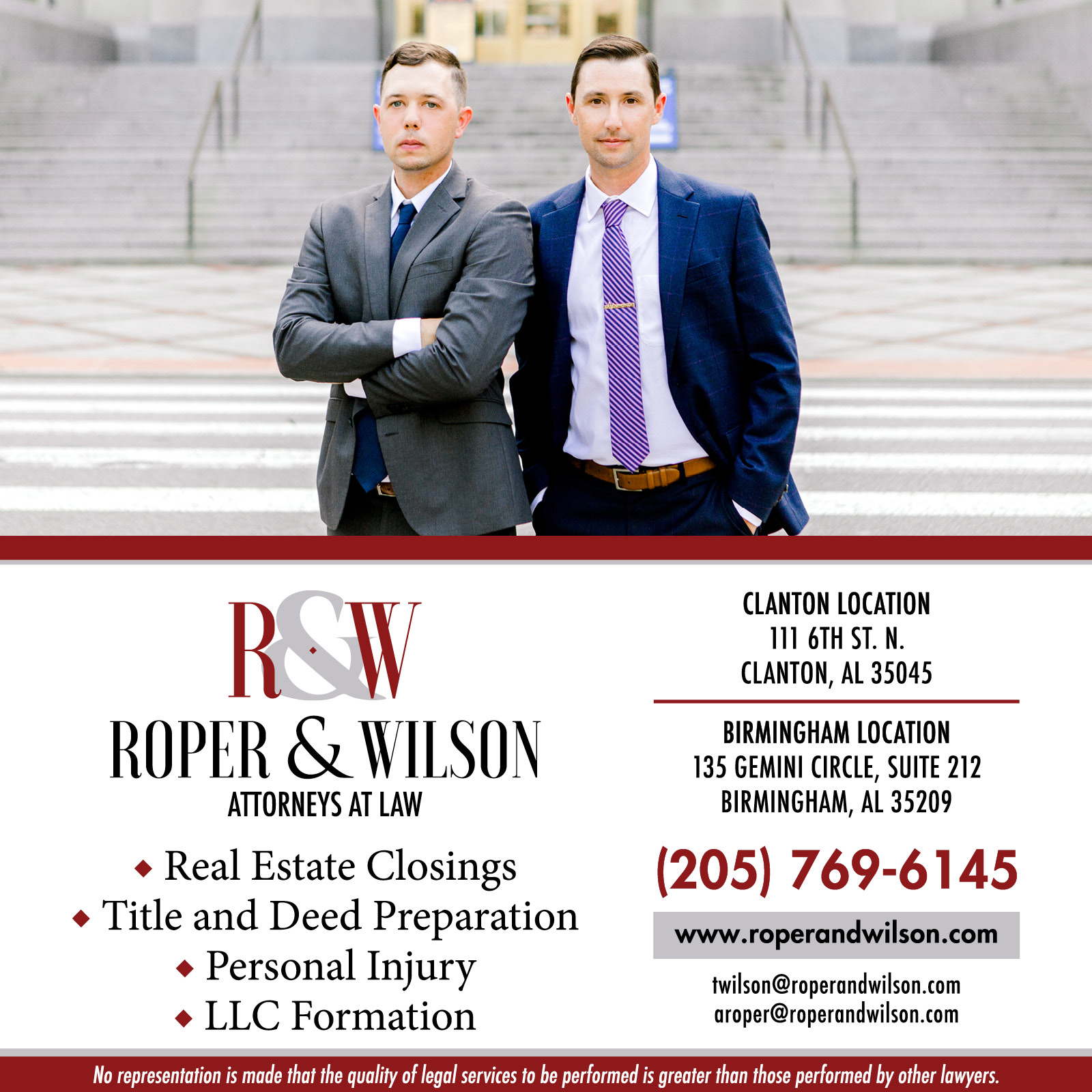 Roper and Wilson, Attorneys at Law | Clanton AL
