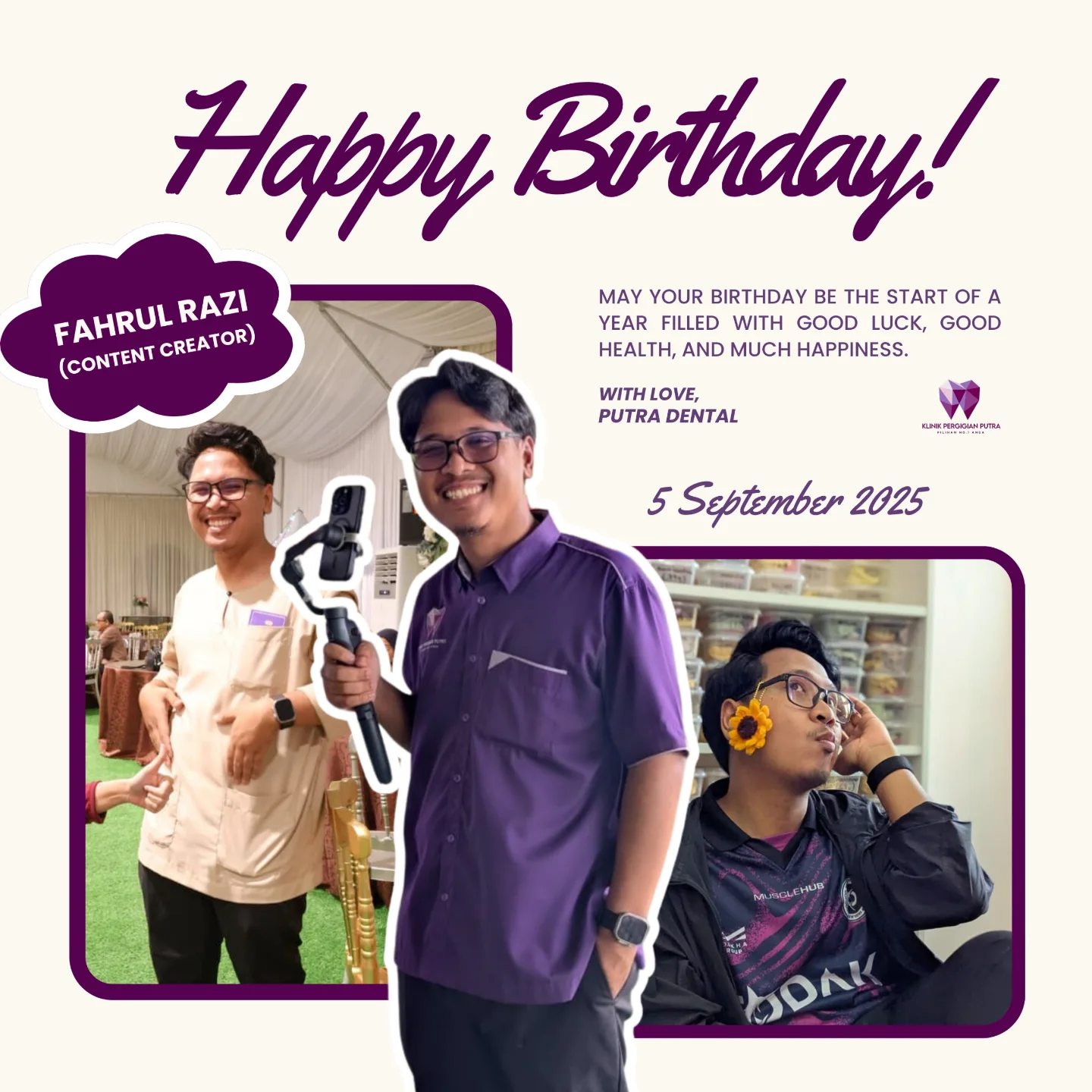 Klinik - Happy Birthday to our content creator, Razi 🎉 --- Terima kasih ...