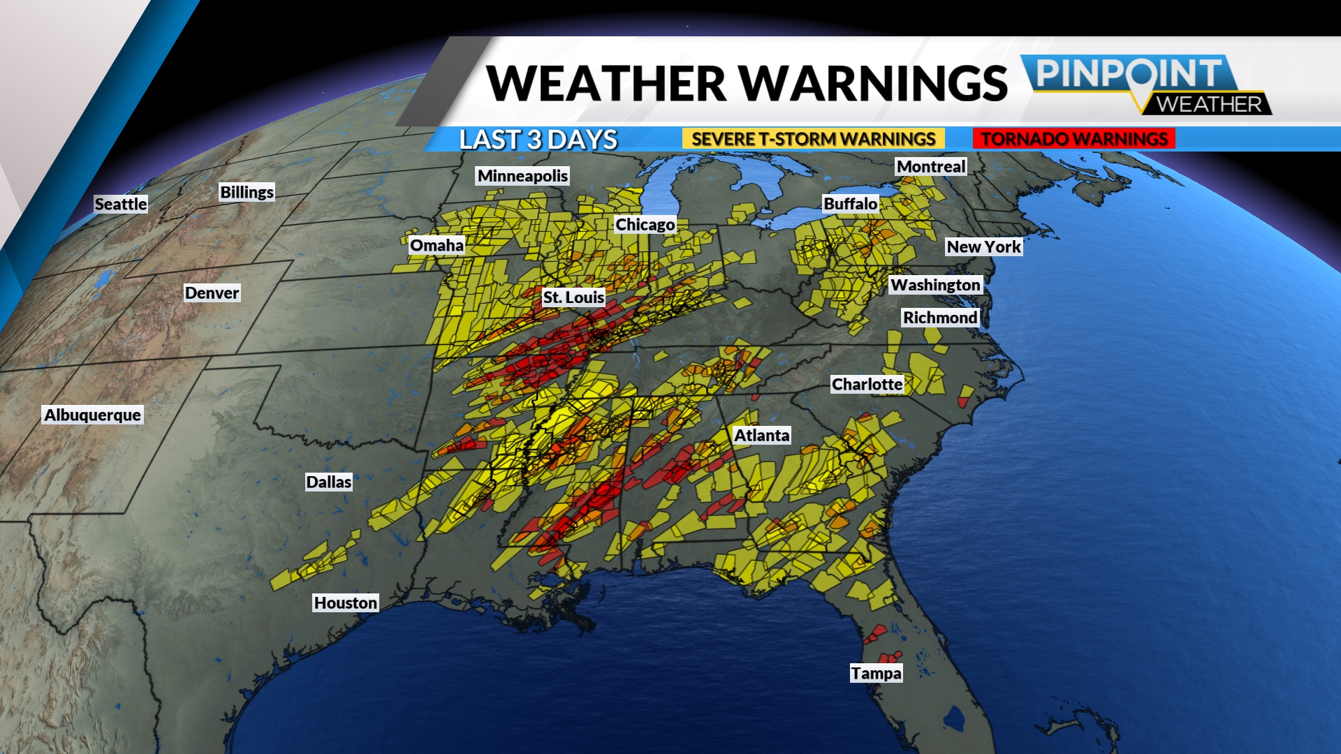 Meteorologist - Here is a little cleaner map showing all of the severe ...