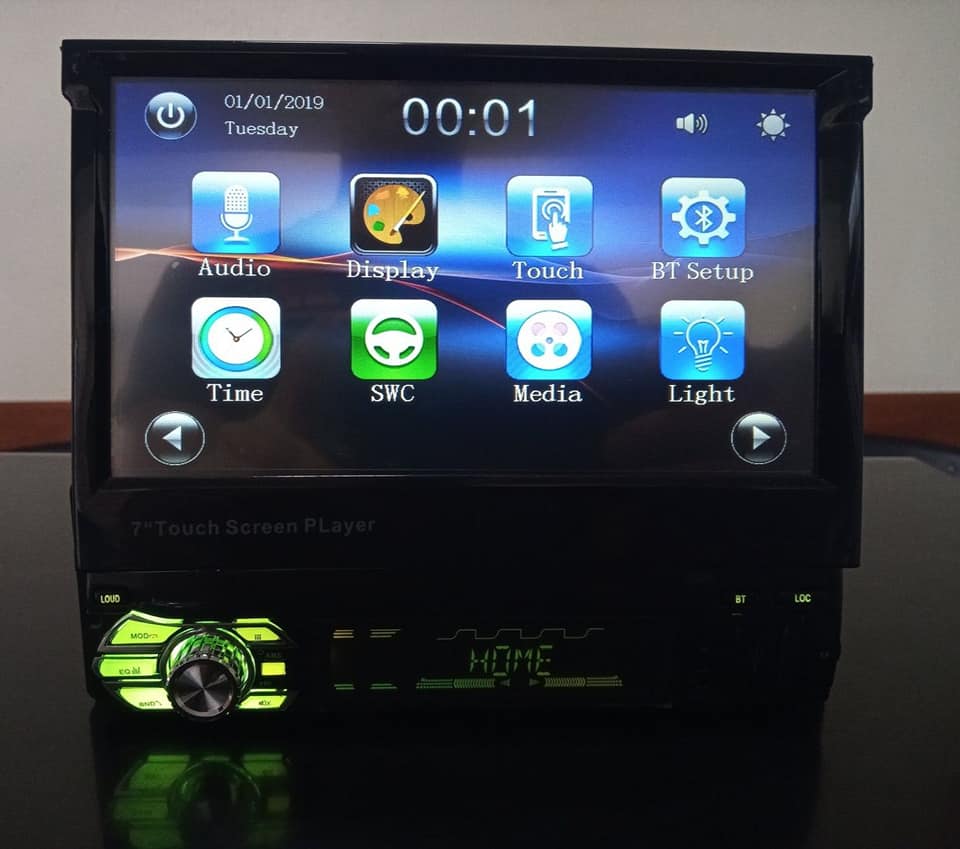 JDM Audio Perú - Radio Plegable 1 DIN tactil de 7 pulgadas...