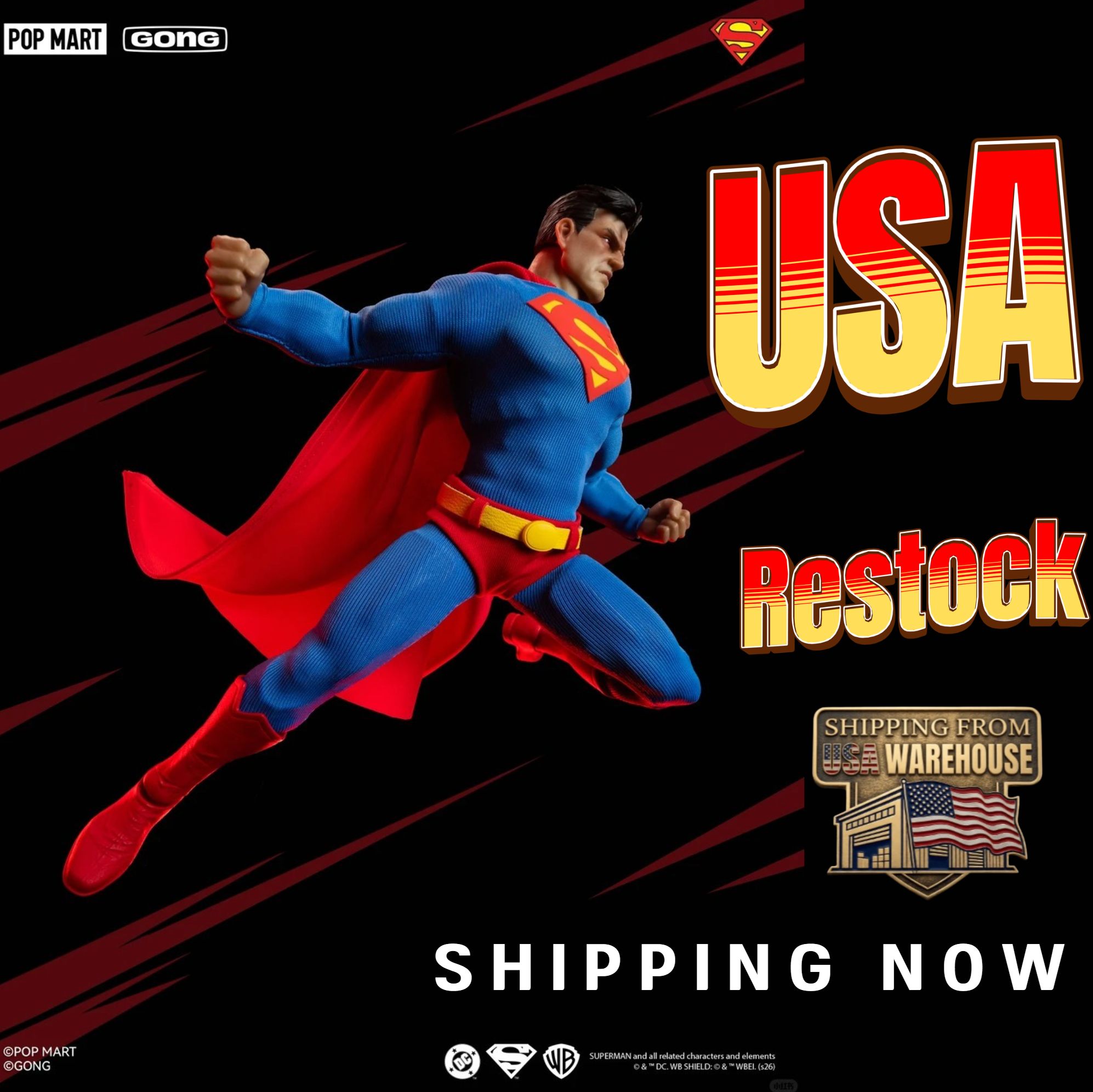 USA ReStock and Shipping Now】POPMART GONG 1/12 Official Licensed 