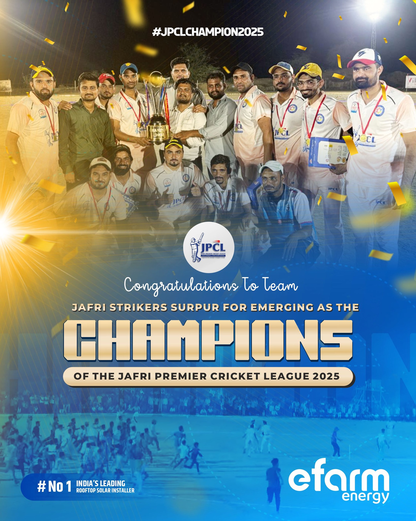 E Farm - 🏆 Champions of JPCL 2025! We’re proud to announce that JAFRI ...
