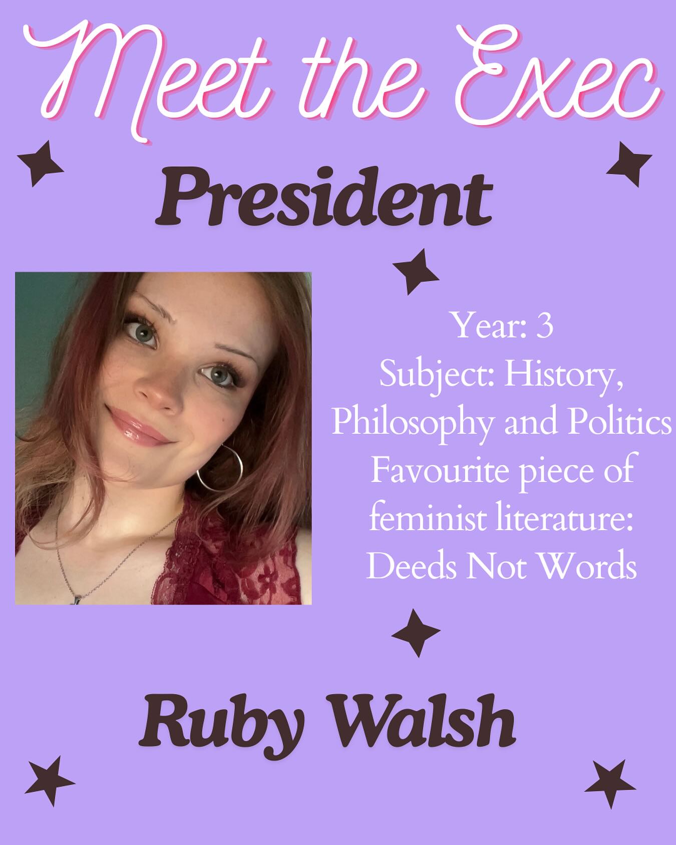 Lancaster - Meet the exec for 2025/26!! Your president is third year ...