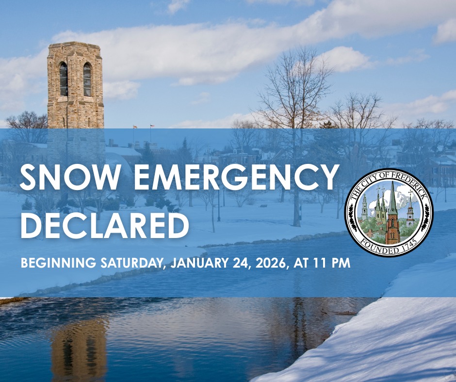 Mayor O’Connor has declared a Snow... - The City of Frederick | Facebook