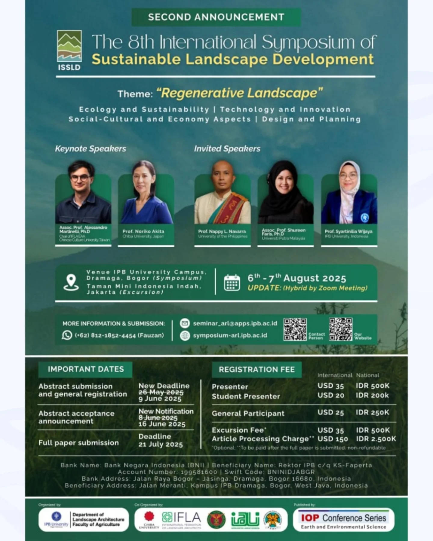 International - 🌿 [Extended Deadline Announcement] The 8th ...