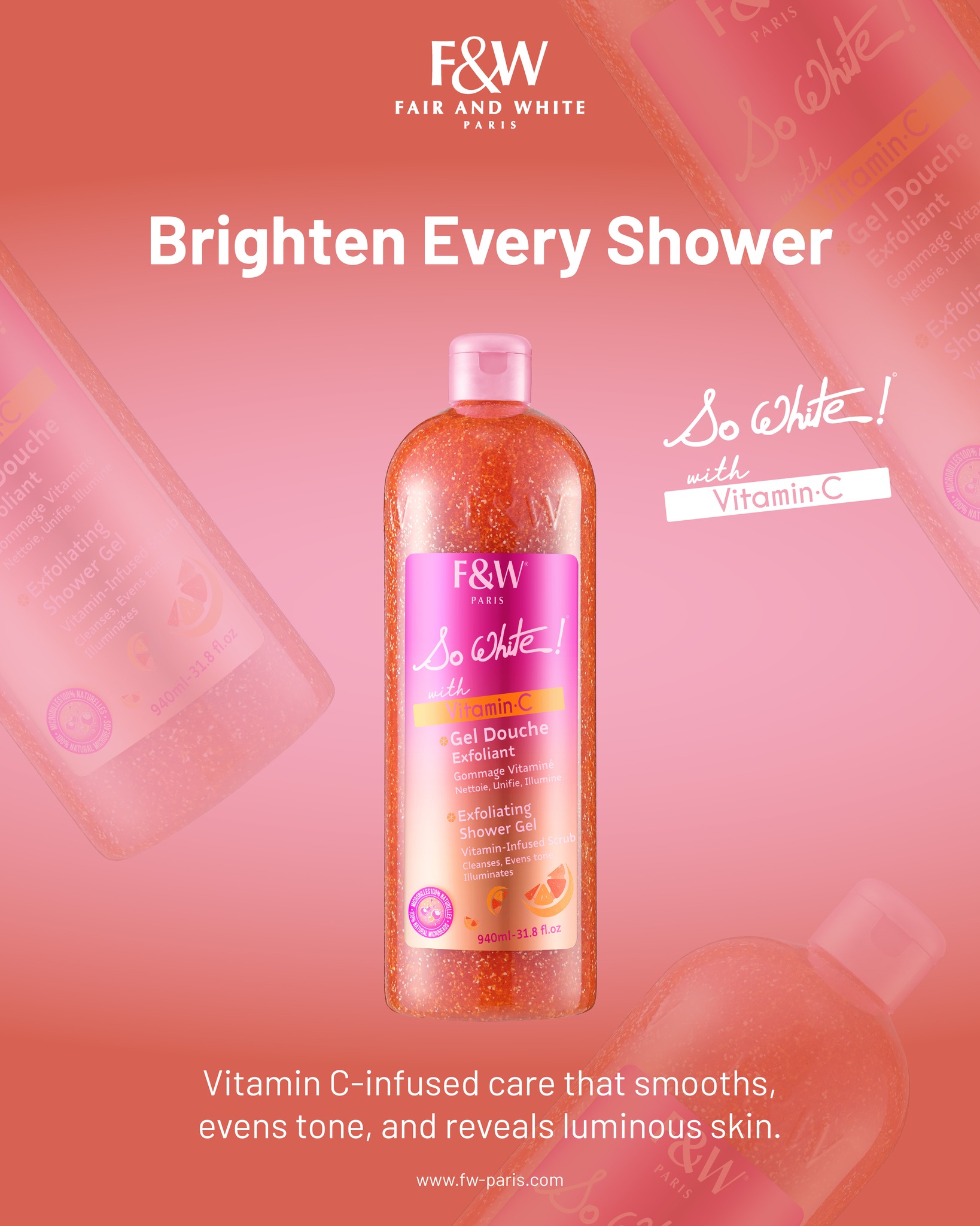 fair and white glutathione shower gel GLOW CHECK! 🍋🥳✨ These are the F&W gels taking over your bathroom vanity. Brighter? Yes. Softer? Always. Luminous? Absolutely. P.S. The last one is our NEWEST drop! 🚨 Don't sleep on Introducing the Original Glutathione Volume:Single 50mg vial BPC-157 + TB-500(tb-4) (WOLVERINE pull-up