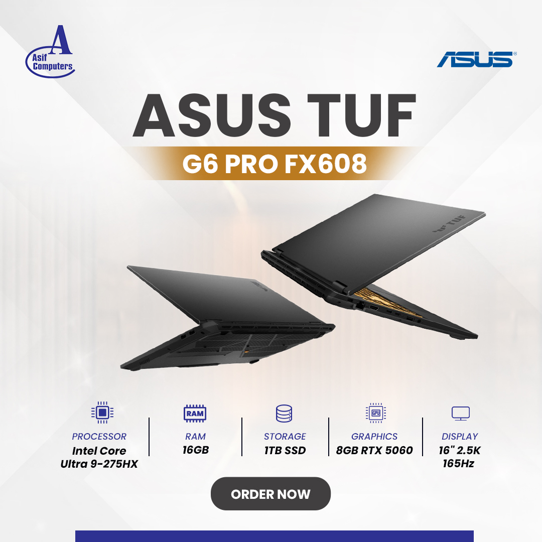 Asif - 🔥 Level Up Your Power with ASUS TUF G6 PRO FX608! 💻 Experience ...