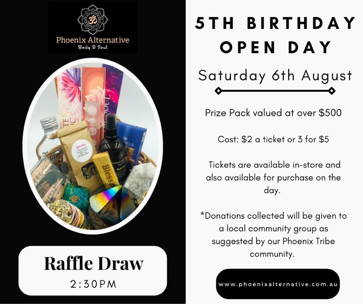 Our Birthday raffle with the prize... - Phoenix Alternative | Facebook