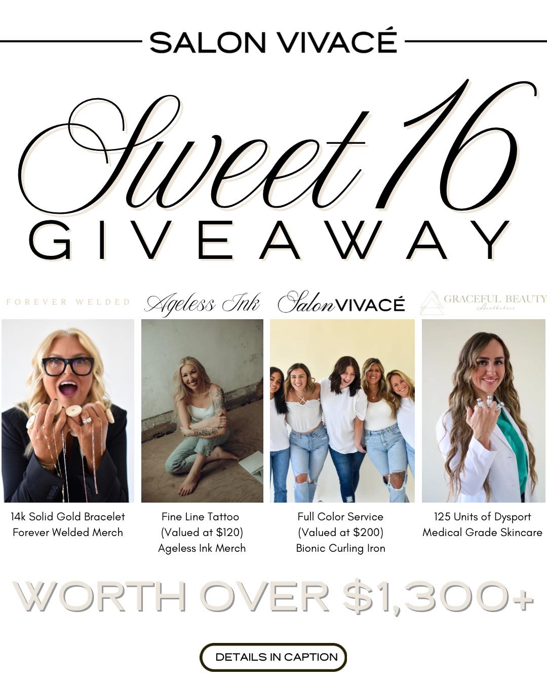 🥂 🪩 SWEET 16 GIVEAWAY!!!!!!... - Salon Vivace and The Lofts | Facebook