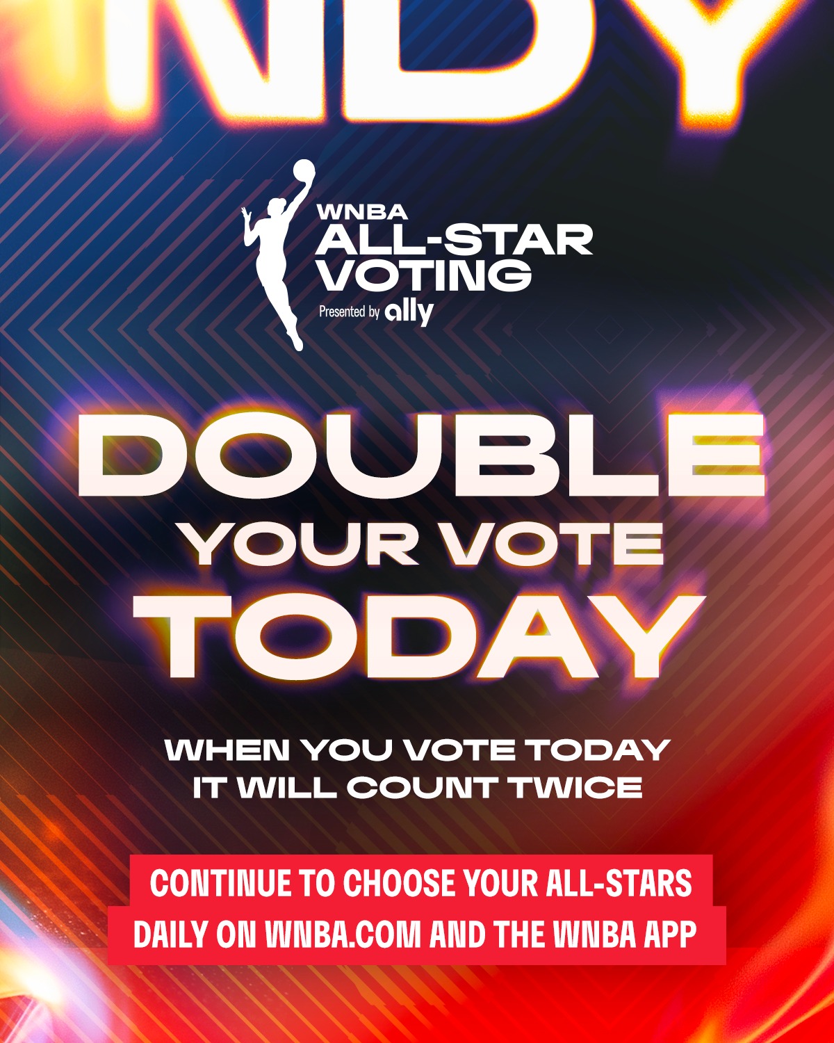 WNBA - MAKE IT COUNT! WNBA All-Star votes are worth double today so ...