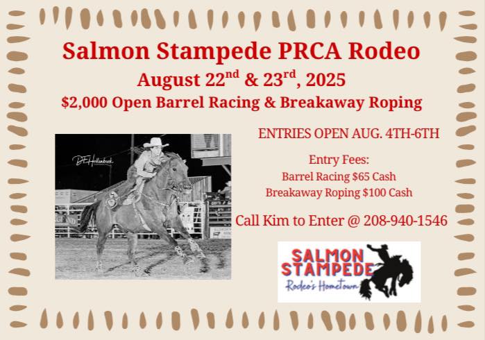 💰 Today is the day…entries... - Salmon Stampede PRCA Rodeo | Facebook