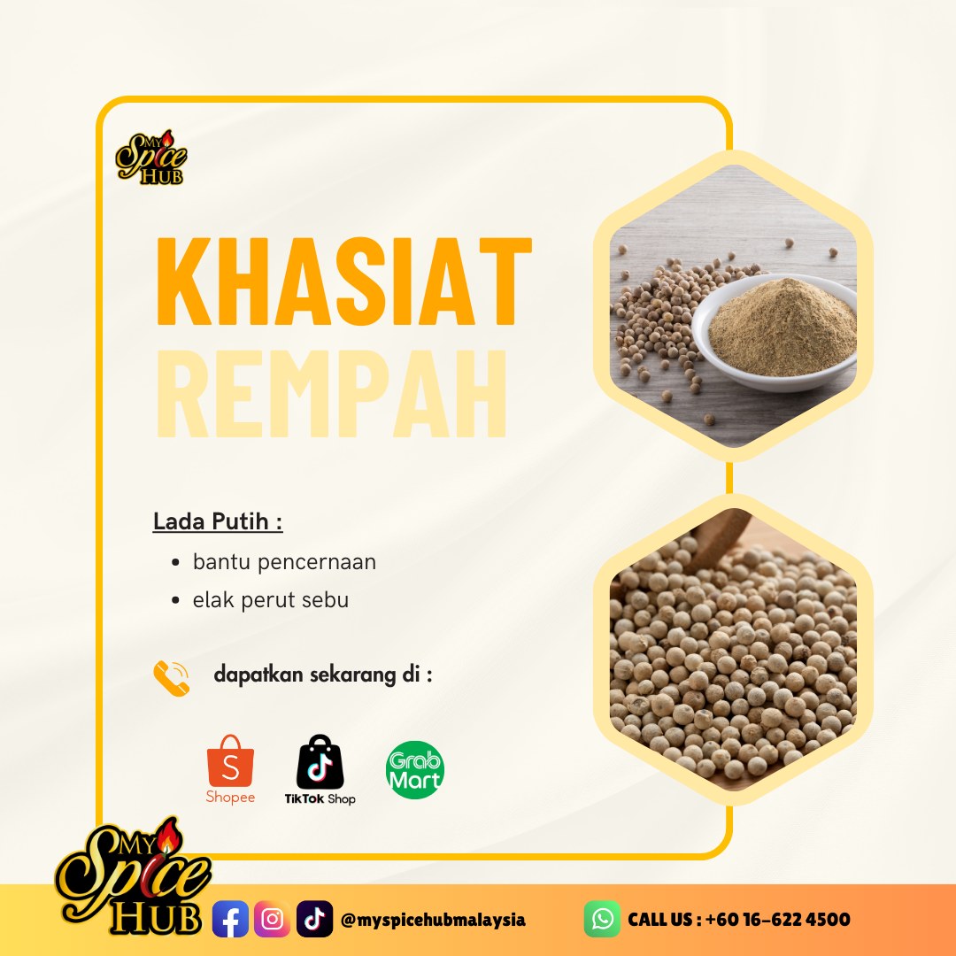 My - 🌿 KHASIAT REMPAH: LADA PUTIH Tahukah anda? Lada putih bukan ...
