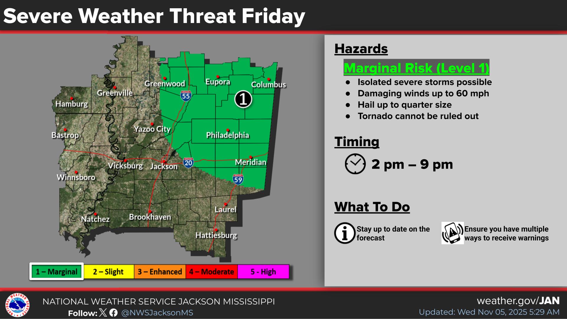 US - There is a Marginal Risk for severe thunderstorms in parts of ...