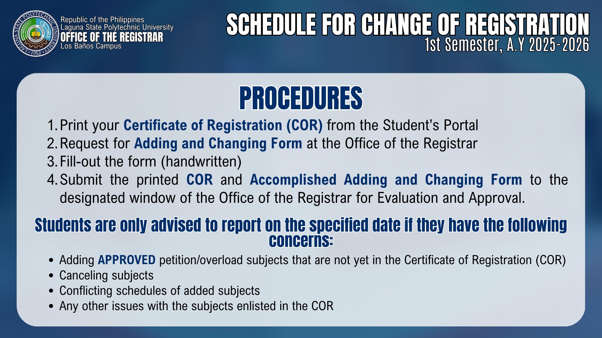 Lspu LB Registrar Heidee
