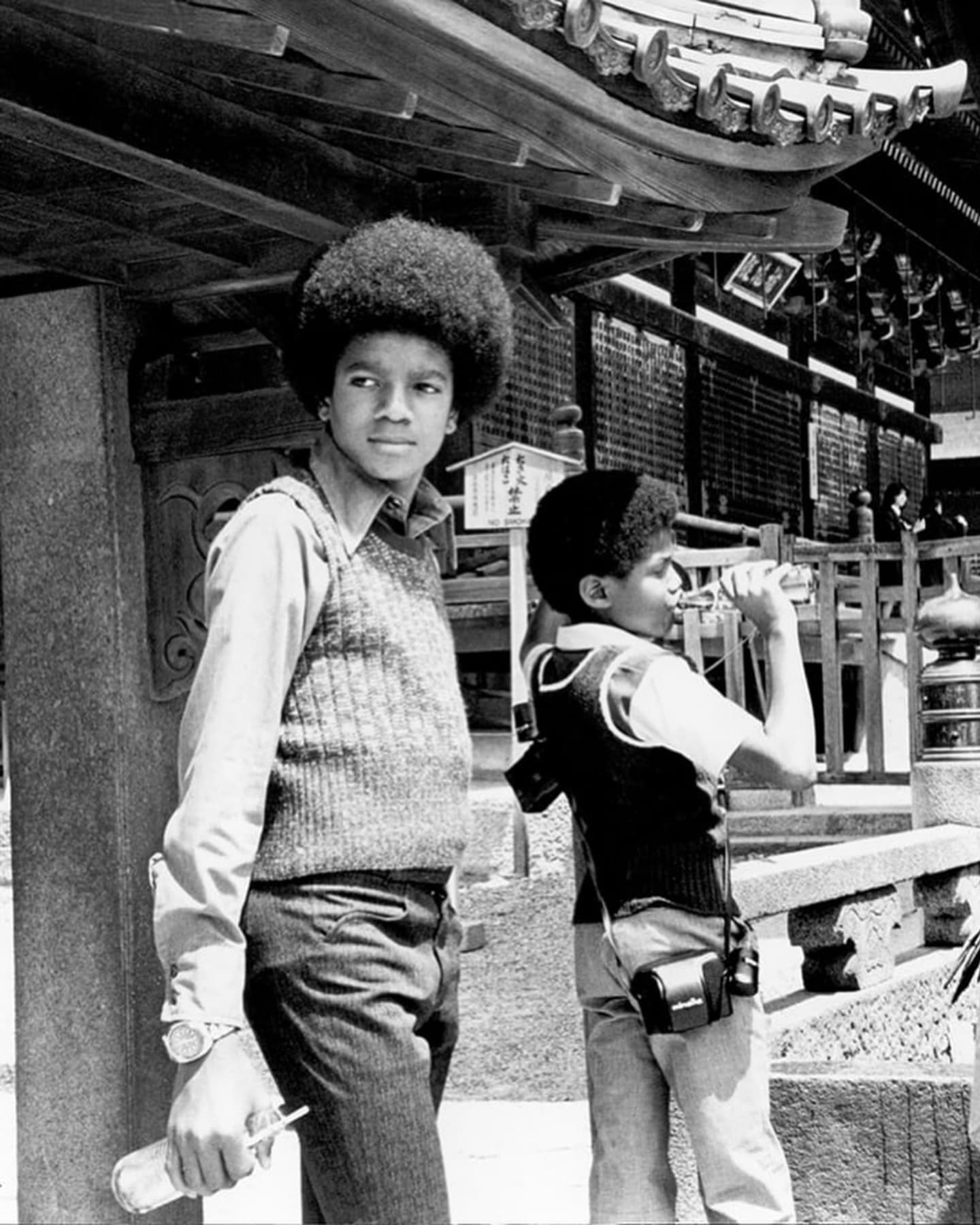 Photos of Michael's first trip to Japan in early May 1973, on tour