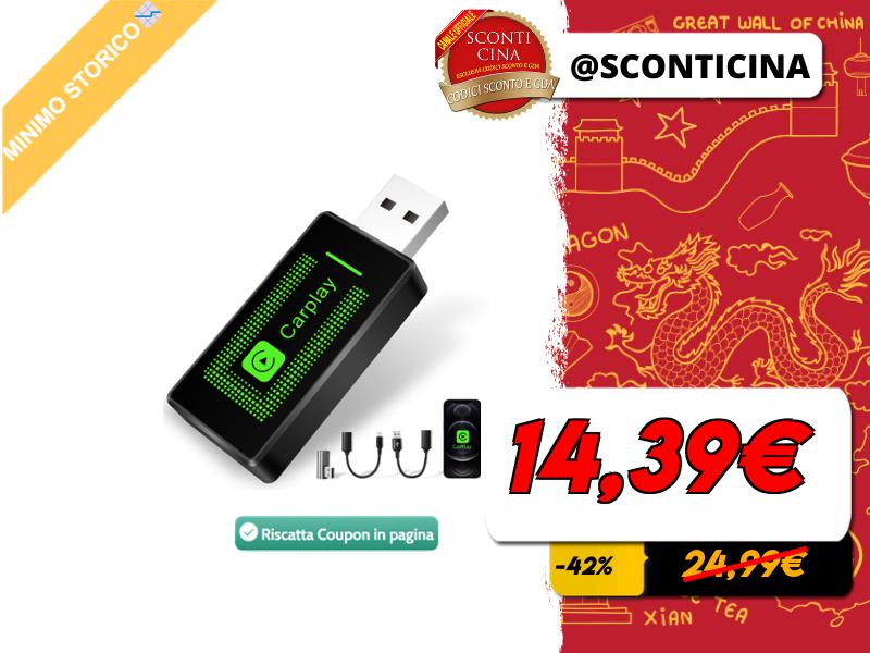 Adattatore Wireless CarPlay Per IPhone - Lyssiefeel Plug & Play, Auto Dal 2016, IOS 10+ - Foto 7