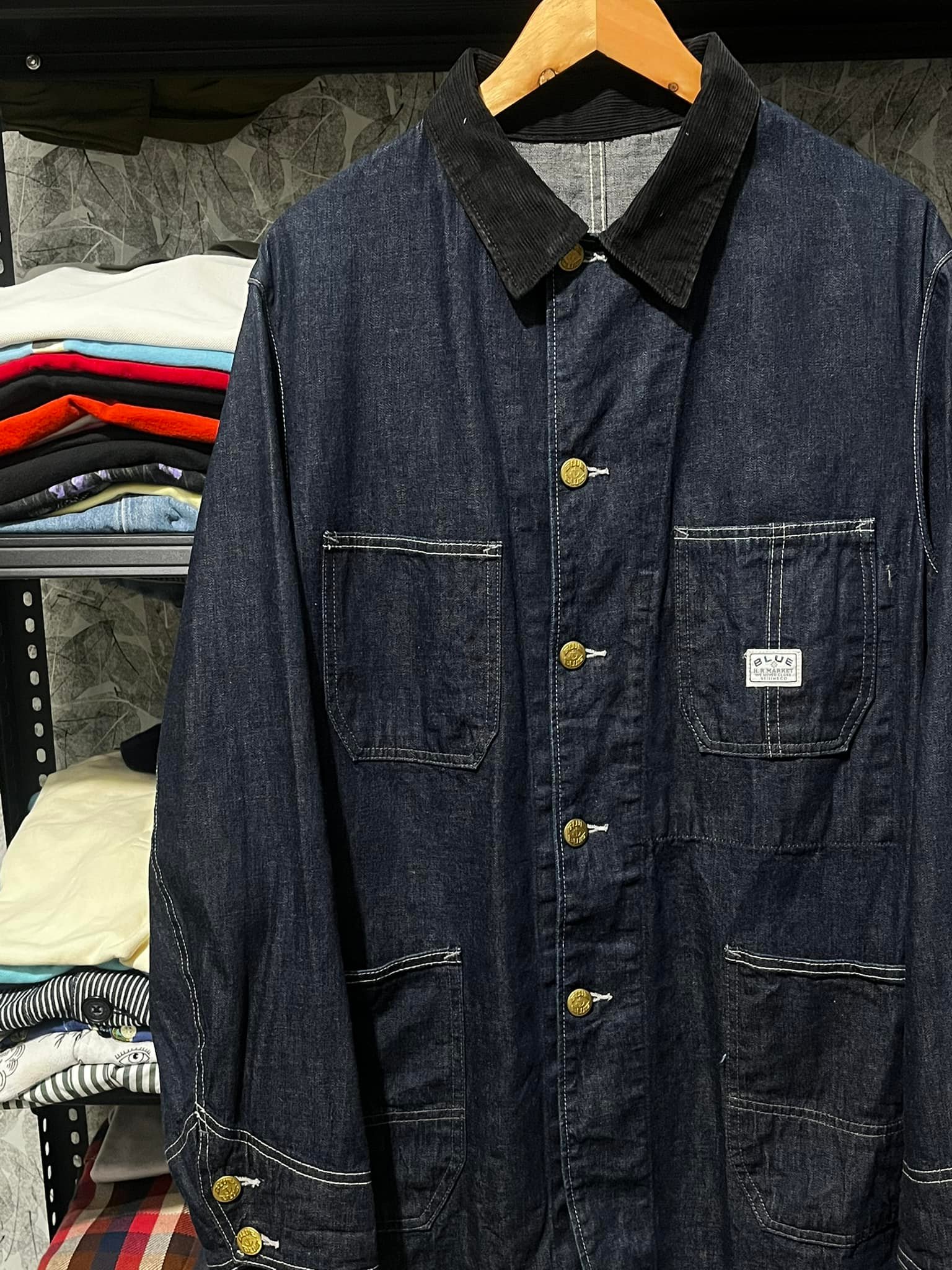 Blue Japan chore jacket for sale