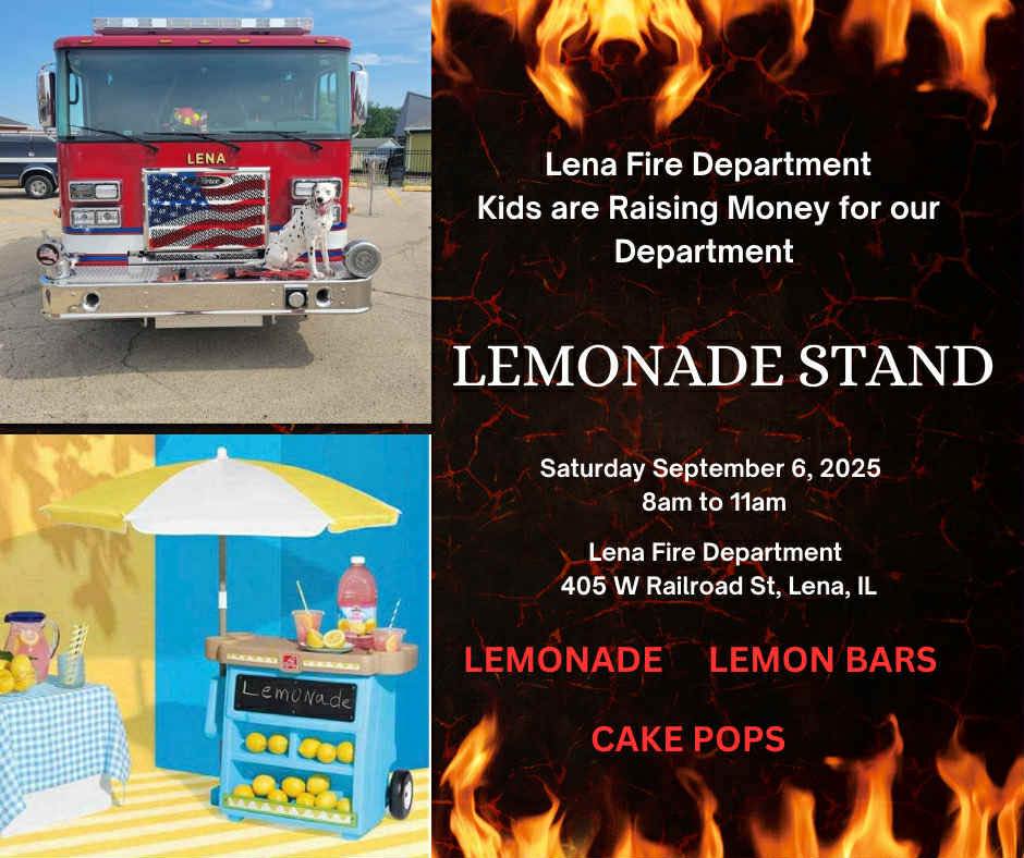 Lena Fire - Our Lena Fire kids will be running a Lemonade... | Facebook