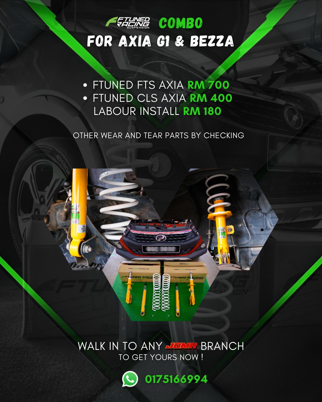 JDMH - FTUNED COMBO FOR PERODUA AXIA G1 DAN BEZZA 🔥 CLS ( Comfort ...