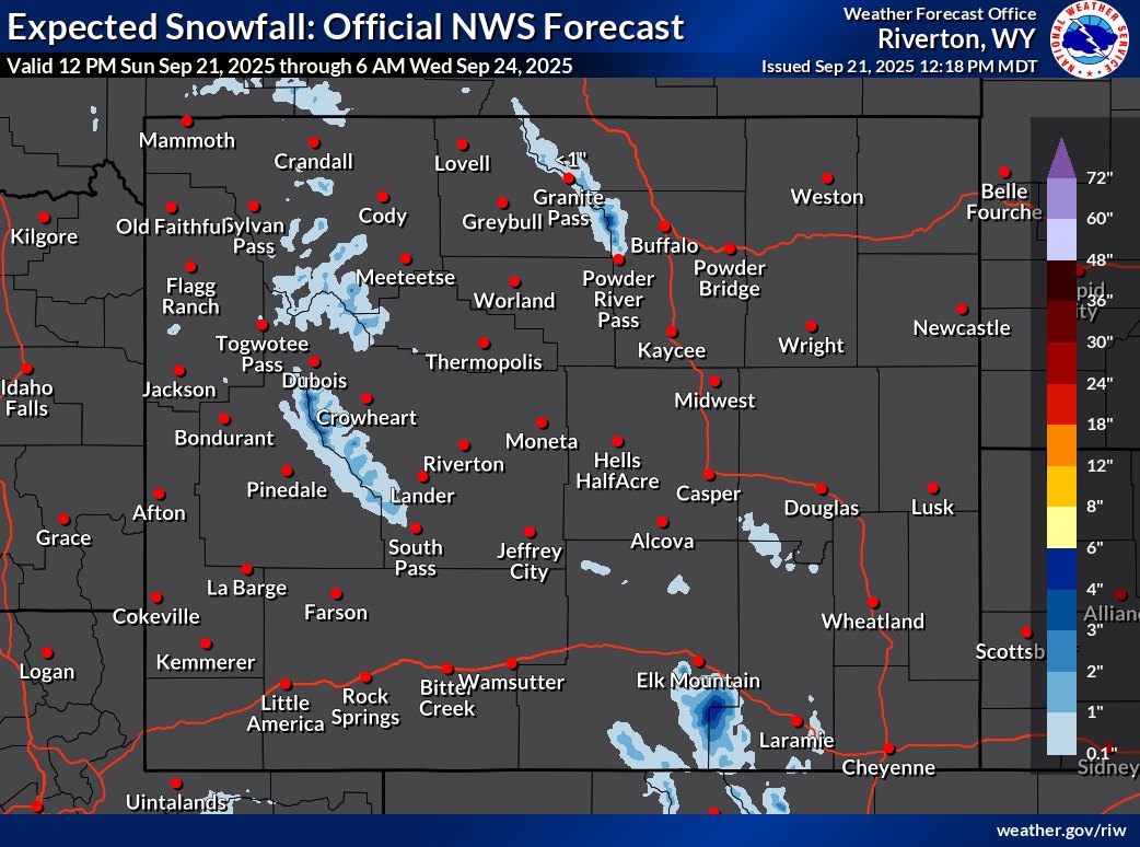 US - 🏔 Heads up to anyone that will be in the mountains the next couple ...