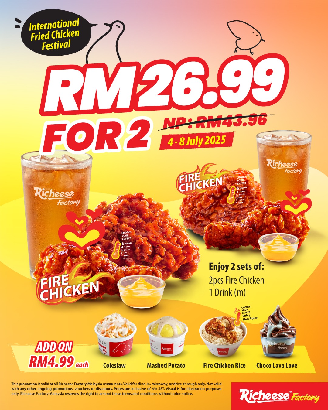 Batu - 🍗 TAWARAN FIRE CHICKEN SEMPENA HARI AYAM GORENG SEDUNIA 🍗 ...