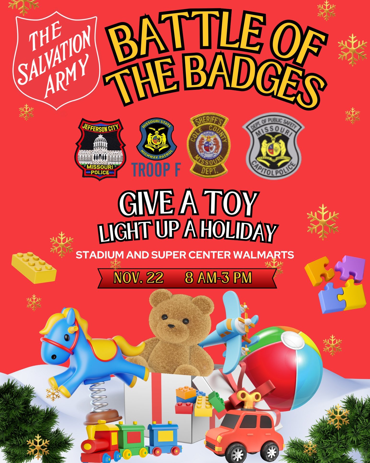 This Saturday, November 22, The Salvation Army in Jefferson City