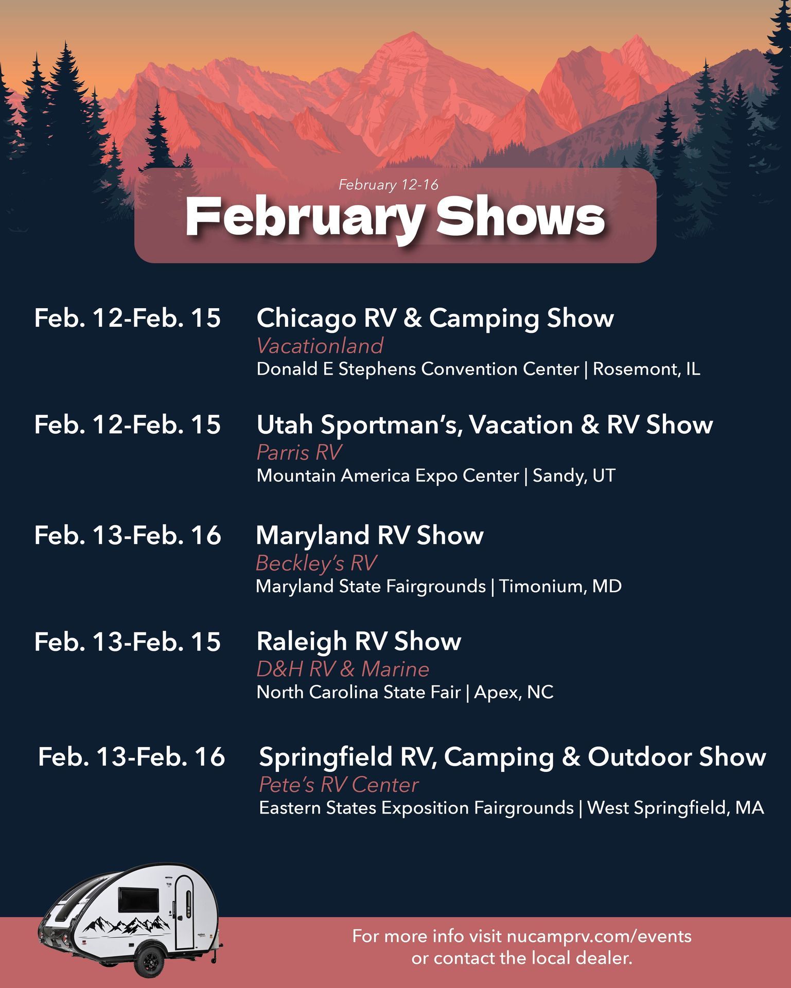「Da-iCE ARENA TOUR 2023 -SCENE-」 Nor Cal & So Cal camper showrooms closed Nov. 23rd - 26th, 2023