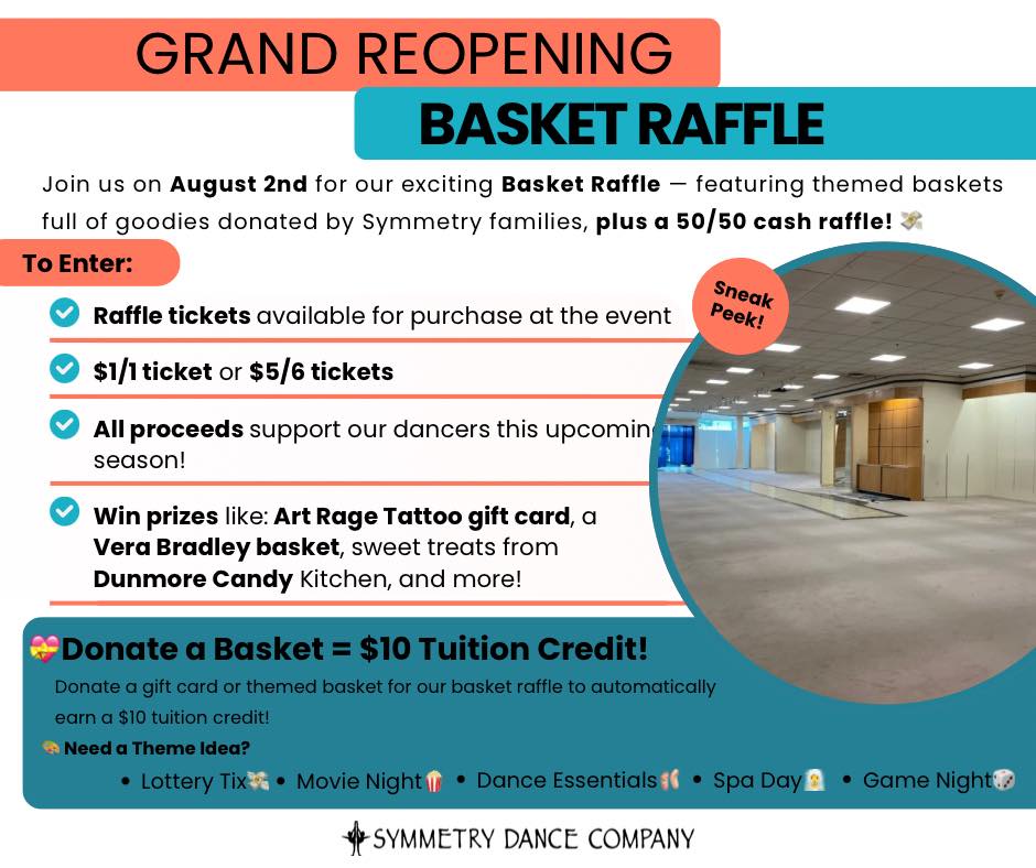 Symmetry - 🎟️ GRAND REOPENING BASKET RAFFLE 🎉 We’re so excited to ...