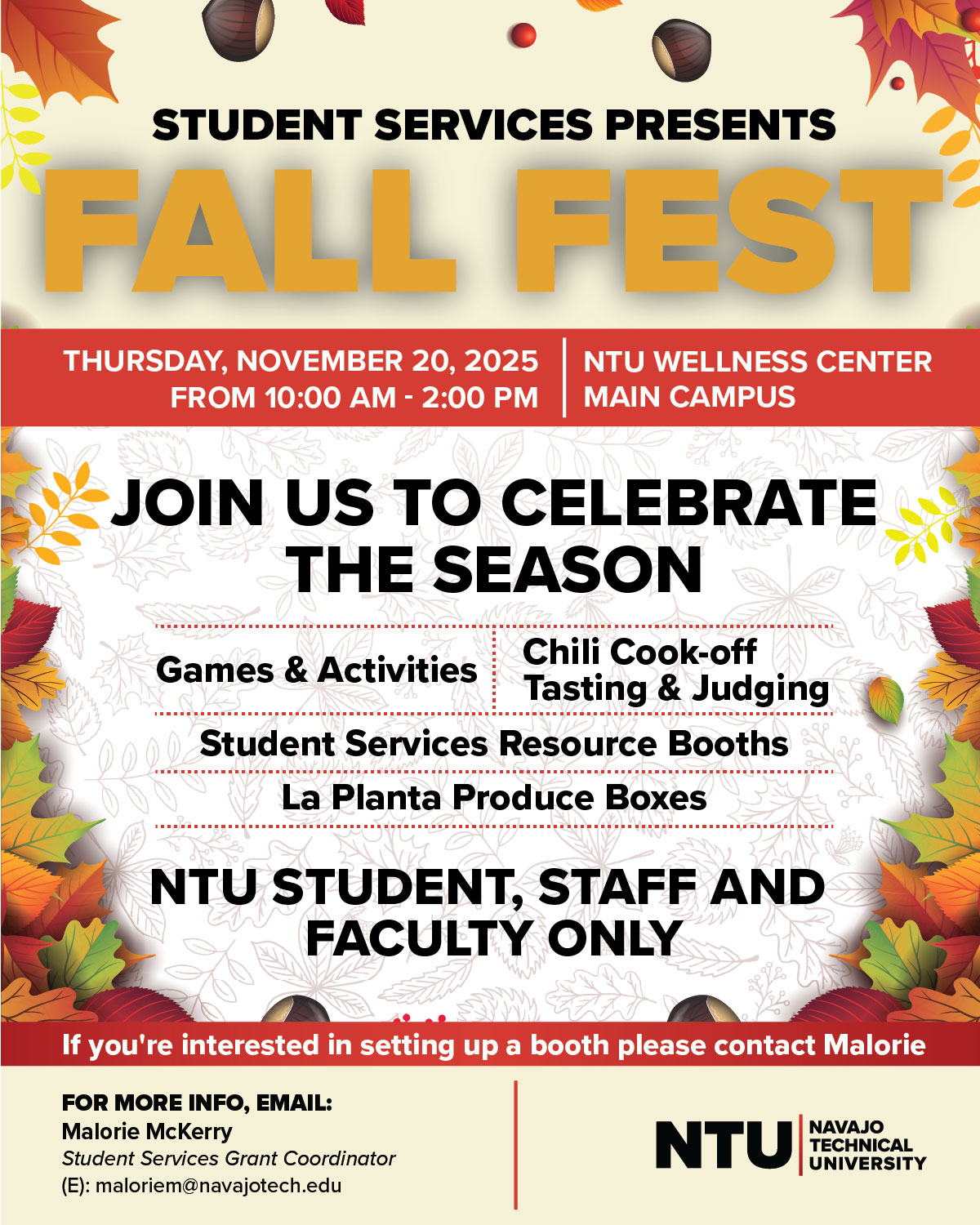 Navajo - 2025 Fall Fest: Celebrate the Season Student Services is ...