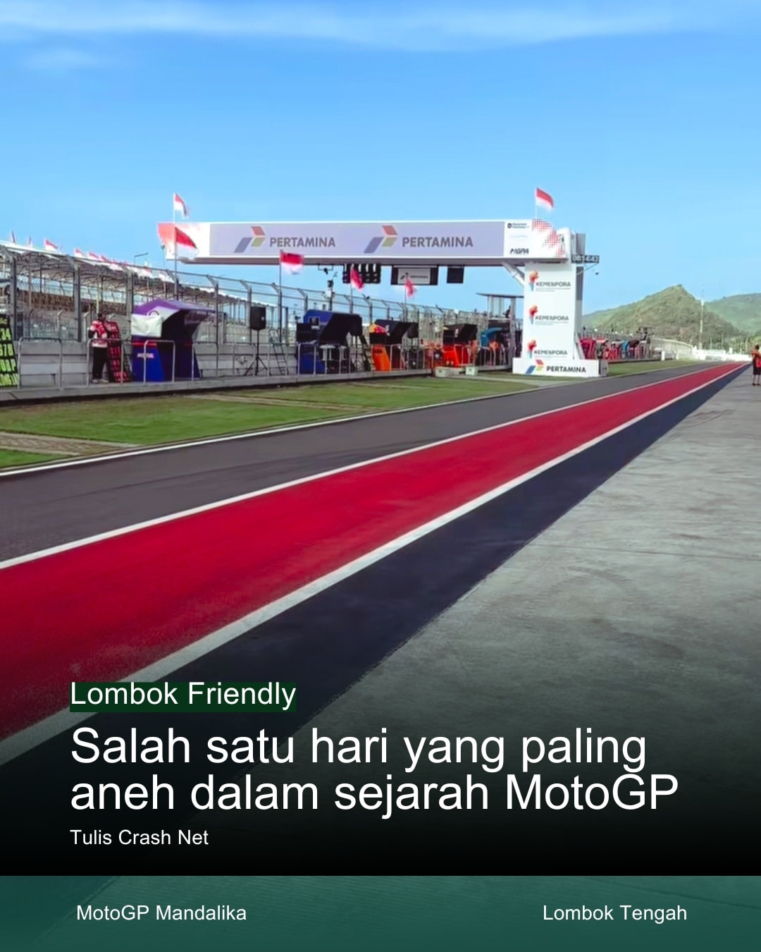 Lombok - Insiden Jatuh Marc Marquez di Mandalika Jadi Sorotan Global ...