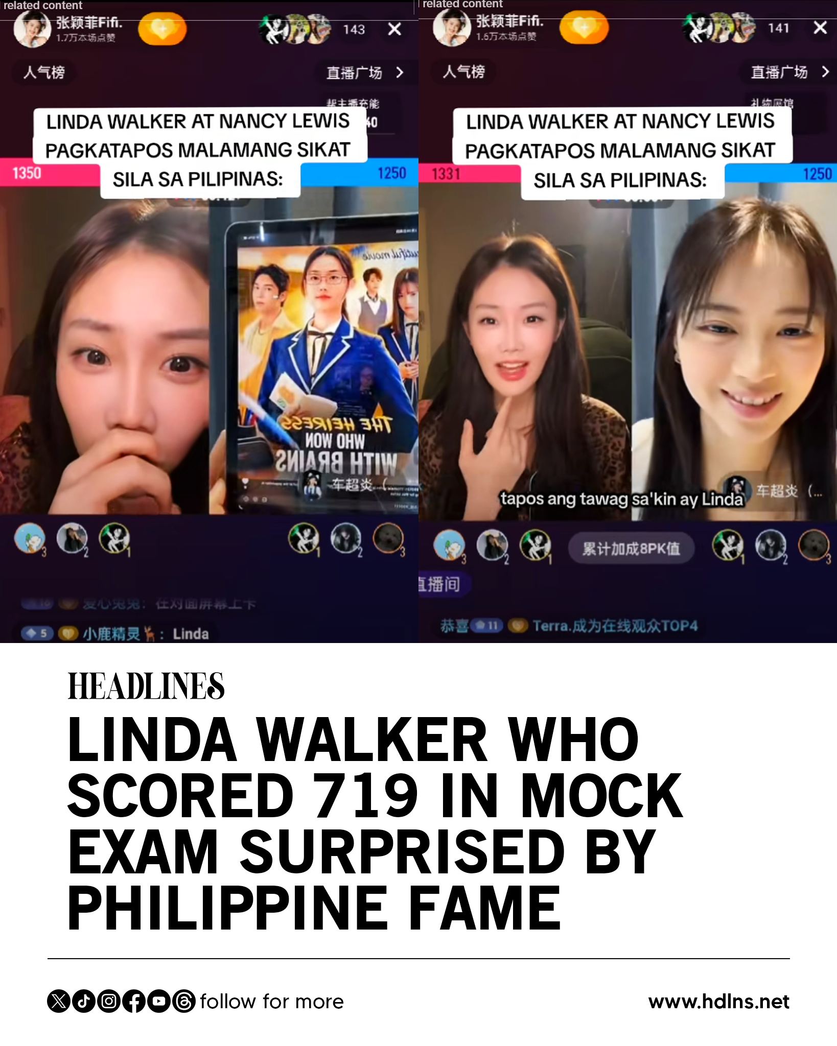 PH - LINDA WALKER: “WHO IS LINDA?” During a TikTok live with co-star Su ...