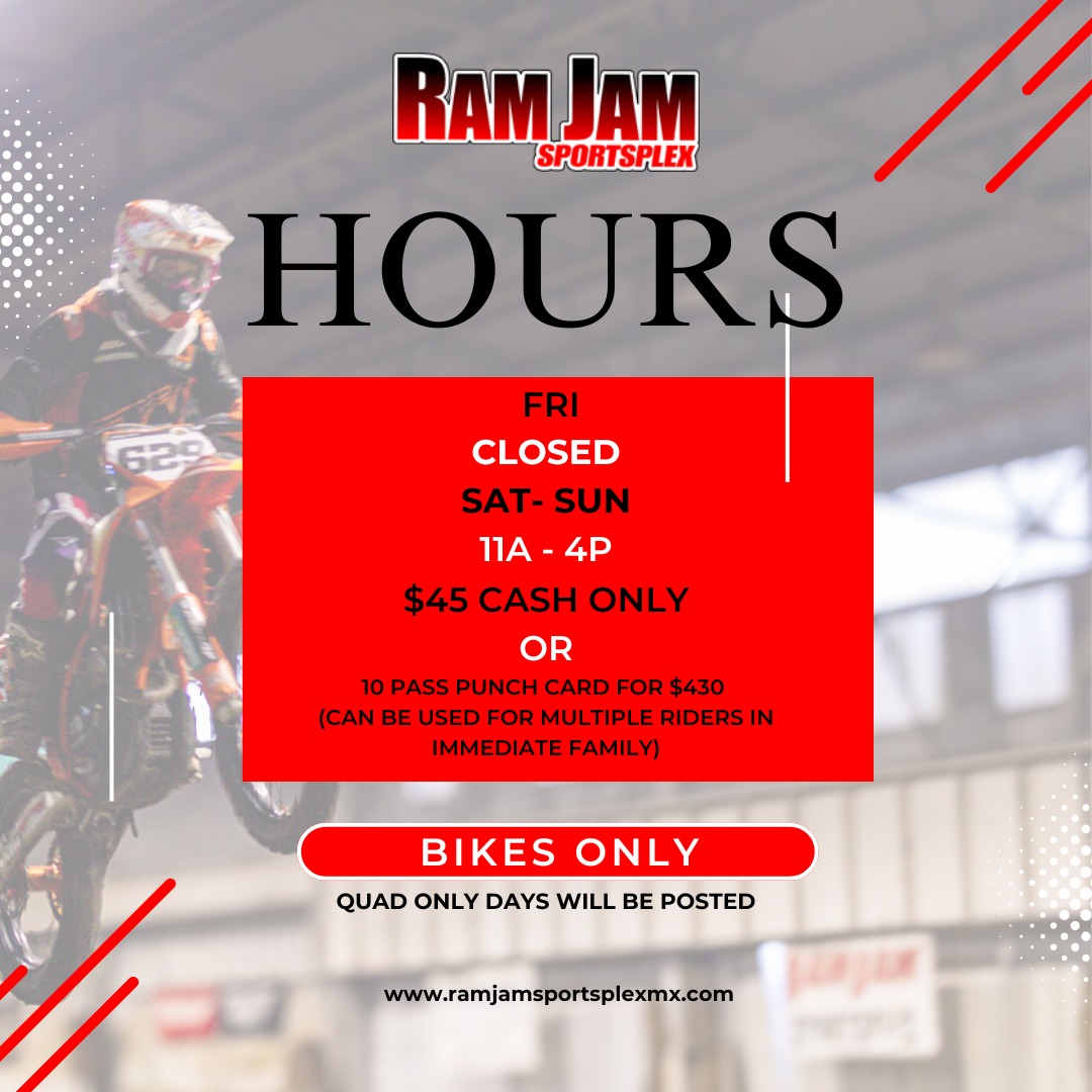 🚨 **SATURDAY HOURS ALERT!** 🚨 We’re... - Ram Jam Sportsplex | Facebook
