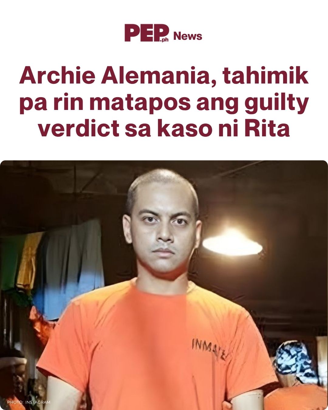 pep.ph - Archie Alemania has yet to issue a statement after being found ...