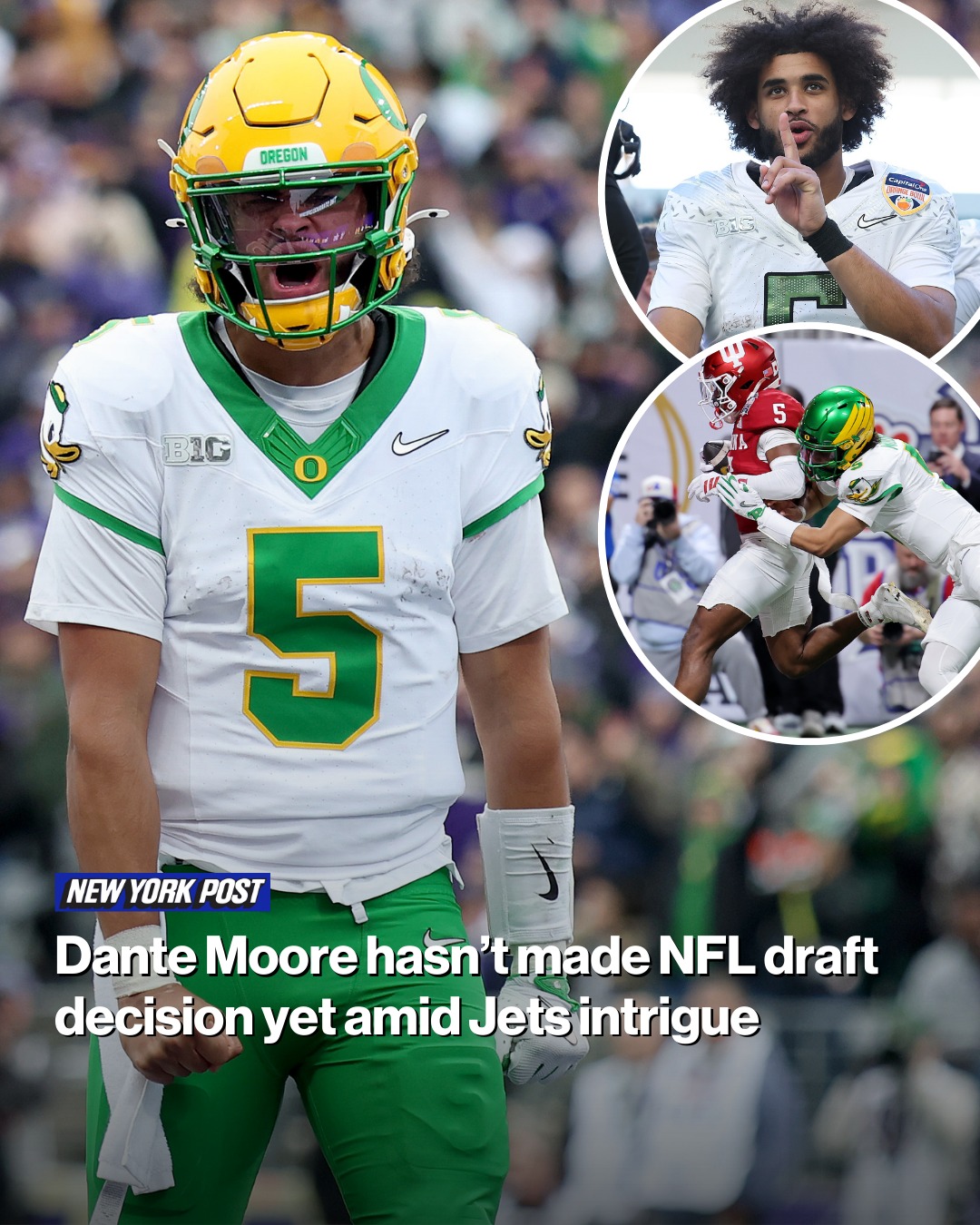 Dante Moore’s season is over. - New York Post Sports | Facebook