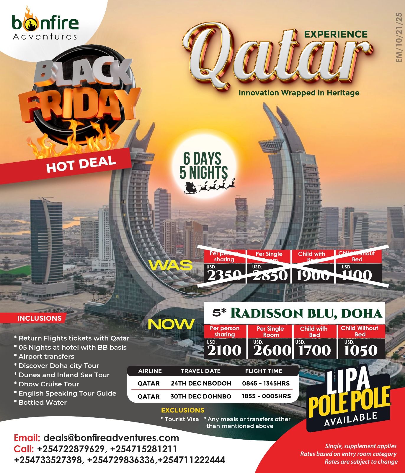 BONFIRE - 🚨 BLACK FRIDAY MADNESS IS HERE! 🚨 Experience QATAR — where ...