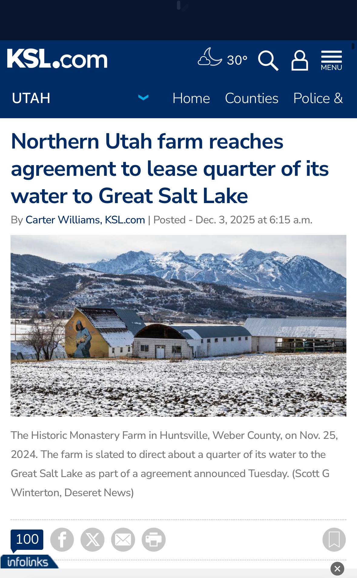 Just - 💧A Lyman Sleuth reports the facts on the Great Salt Lake water ...