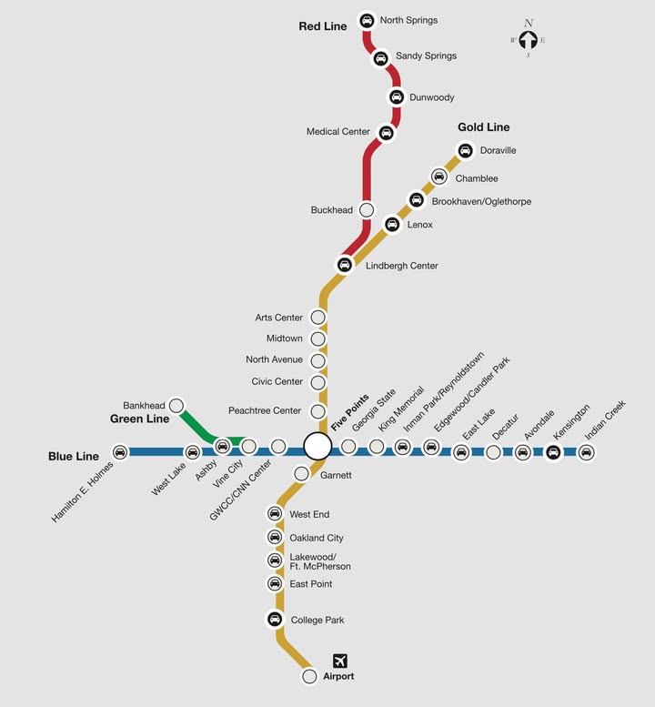 MARTA - RAIL MAP FOR SATURDAY, SEPTEMBER 20 & SUNDAY, SEPTEMBER 21 ...