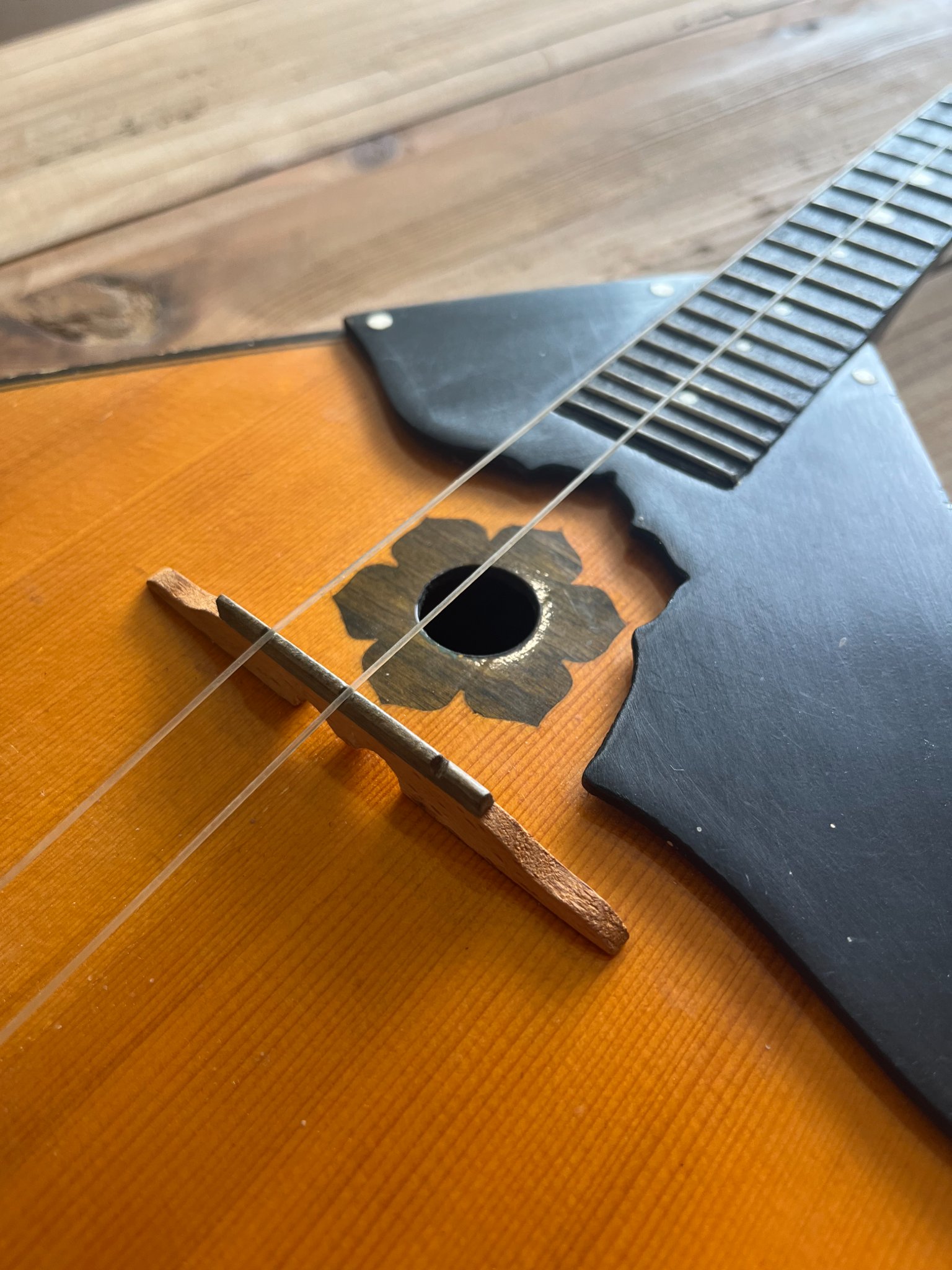 Balalaika (Russian 3‐string triangular instrument) – vintage style ...