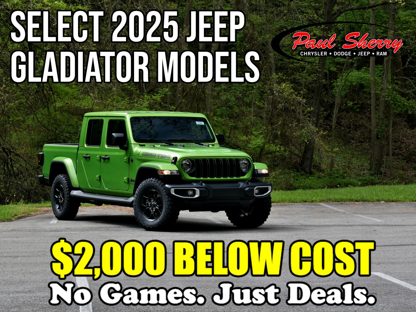 Paul - 🚨 SALE ALERT: Select 2025 Jeep Gladiator models are priced ...