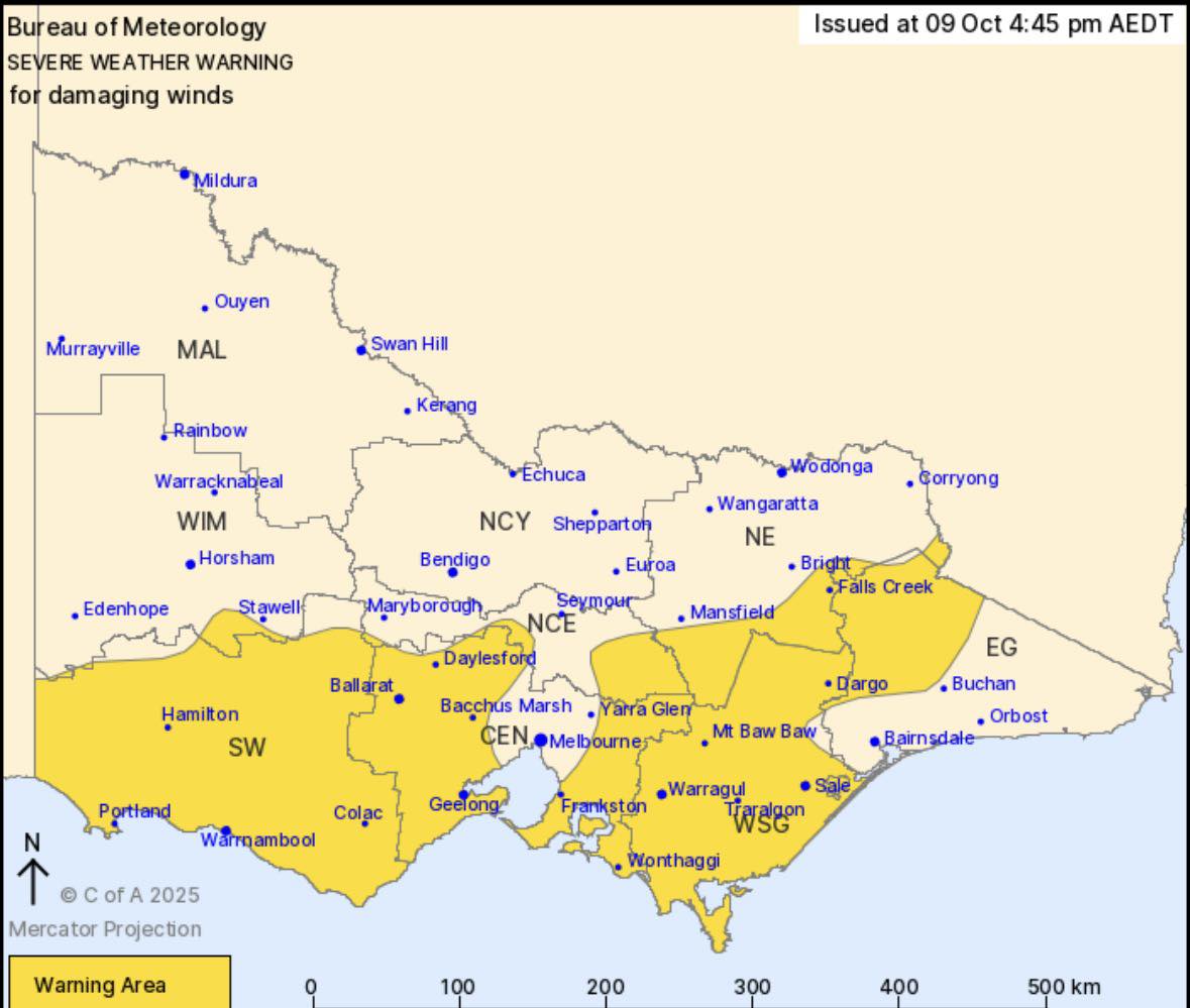 ⚠️ SEVERE WEATHER WARNING ⚠️ ⚠️... - Victorian Storm Chasers | Facebook