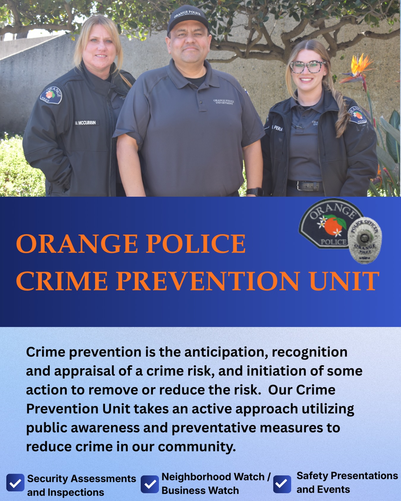 Please join us in welcoming... - Orange Police Department | Facebook
