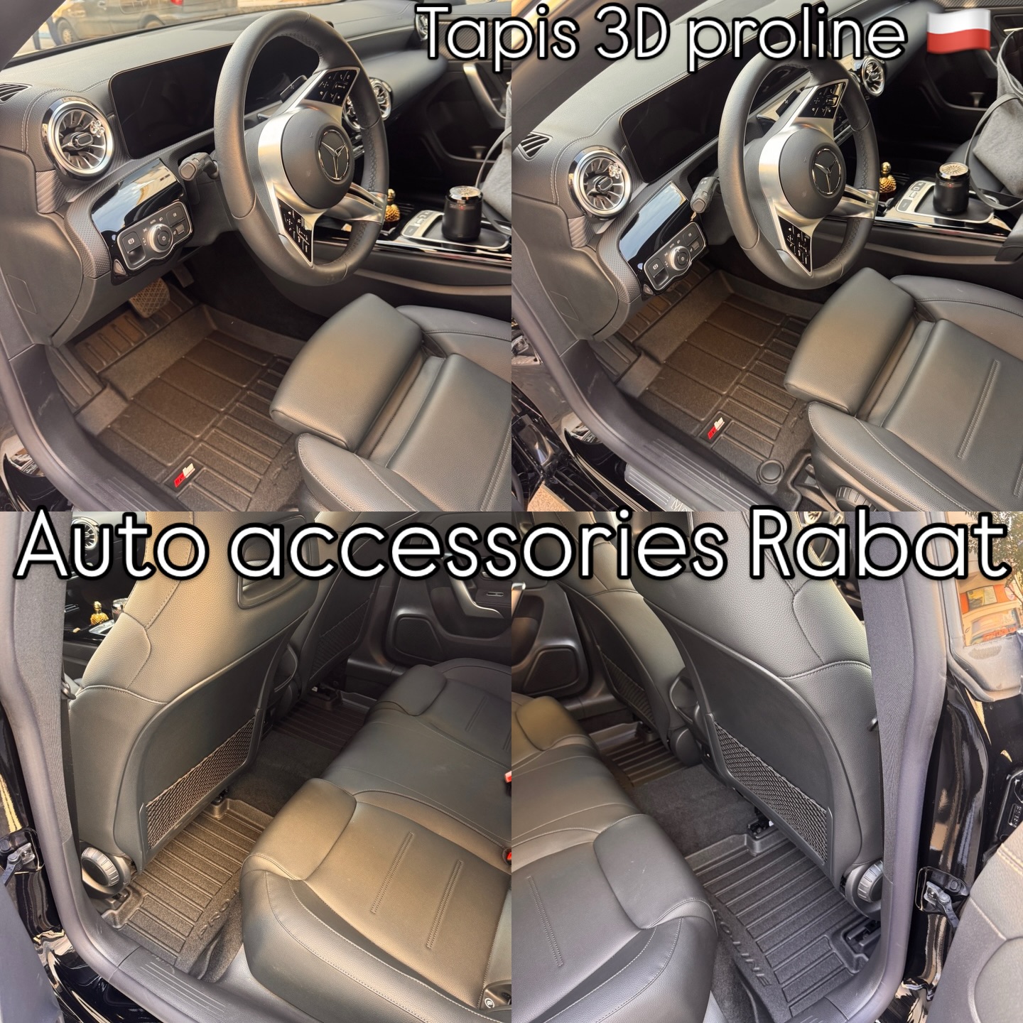 Tapis De Sol OMAC 3D Pour Peugeot 2008 (2013-2019) - Caoutchouc Noir, Antidérapant, Imperméable
