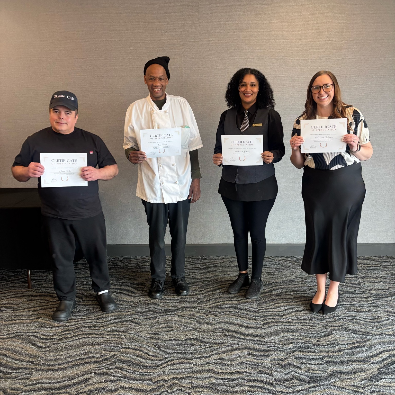 Skyline Club recognizes employees of the year