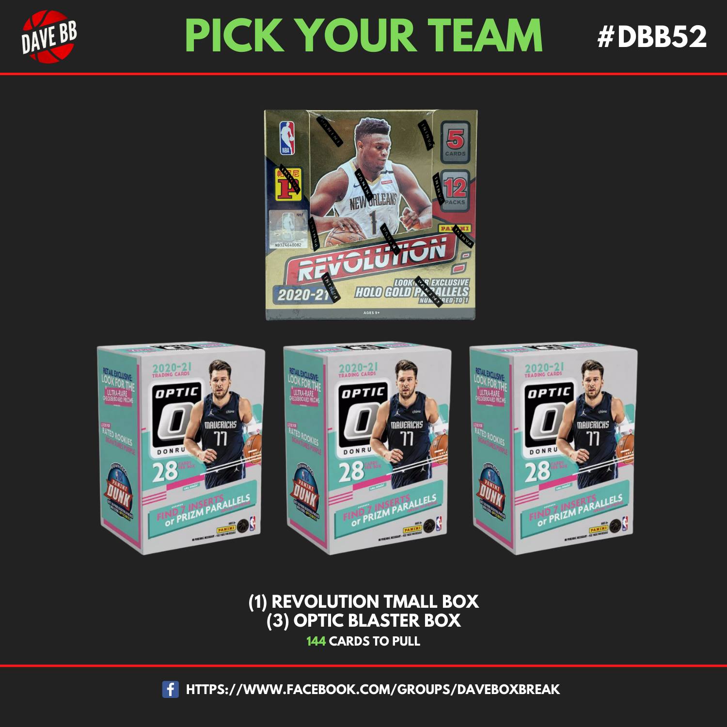 DAVE - 🔥 #DBB52 🔥 ️PRE-FILL ️ 💎1 x Revolution Tmall Box (60 cards)💎 💎3 ...