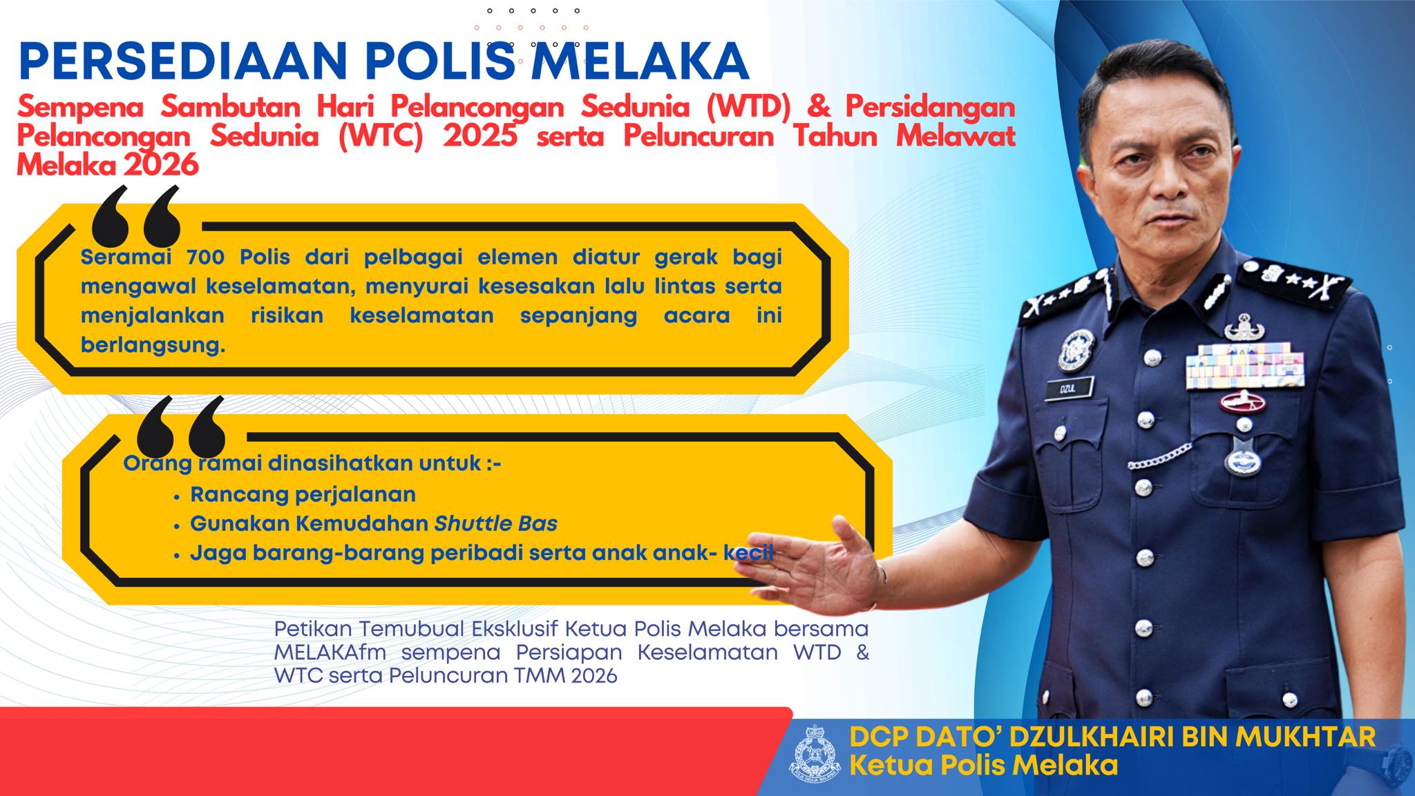 Polis - Siri petikan Temubual Eksklusif Ketua Polis Melaka, DCP Dato ...