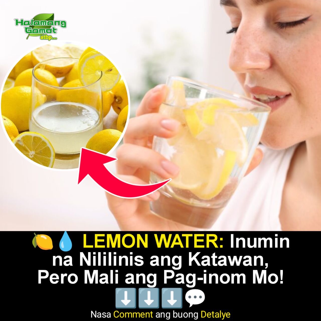 Halamang Gamot - 🍋💧 LEMON WATER: Inumin na Nililinis ang... | Facebook