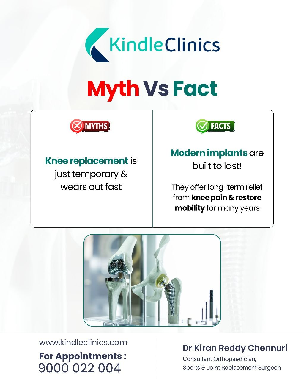 Kindle - Myth vs Fact: The Truth About Knee Replacement Surgery Myth ...